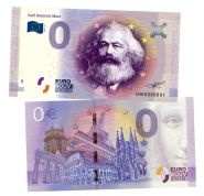 0 ЕВРО - Карл Маркс (Karl Heinrich Marx). Памятная банкнота ЯМ