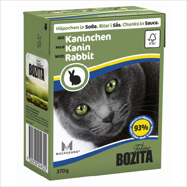 Влажный корм для кошек Bozita кусочки в соусе с кроликом
