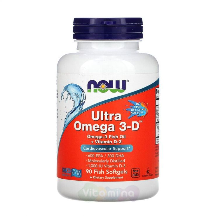 Now Foods Ultra Omega 3-D Ультра Омега + Витамин Д