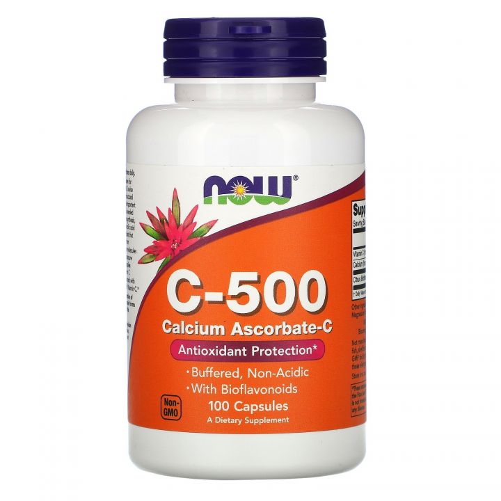 NOW - Vitamin C-500 Calcium Ascorbate 100кап