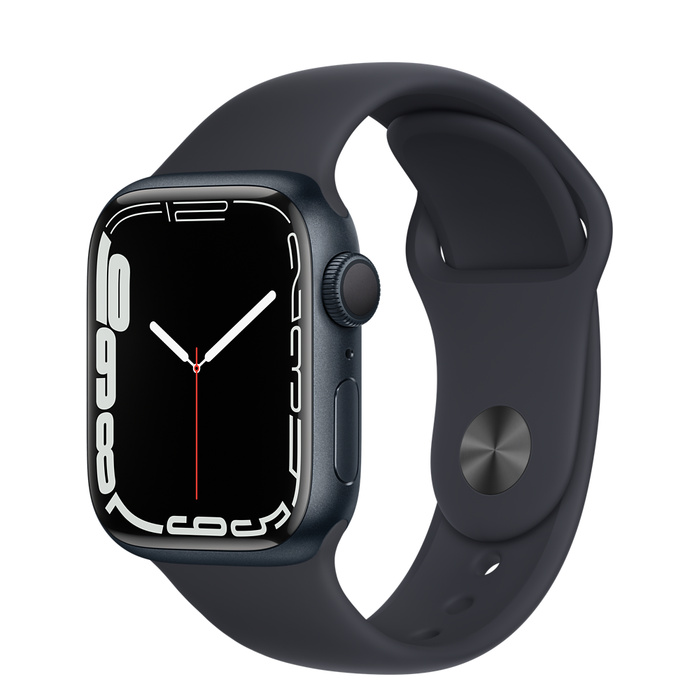 Умные часы Apple Watch Series 7 41mm Aluminium with Sport Band, темная ночь