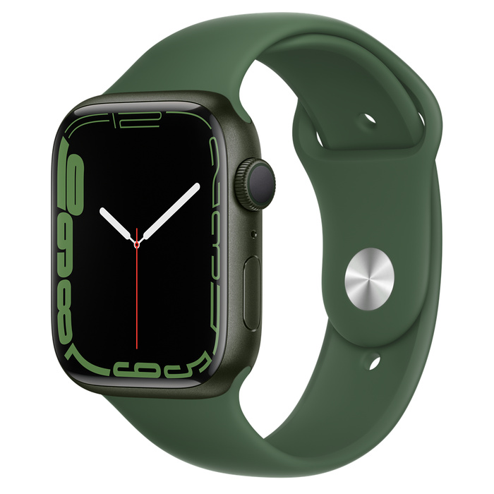 Умные часы Apple Watch Series 7 45mm Aluminium with Sport Band, зеленый клевер
