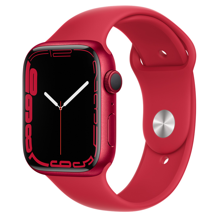 Умные часы Apple Watch Series 7 45mm Aluminium with Sport Band, (PRODUCT)RED