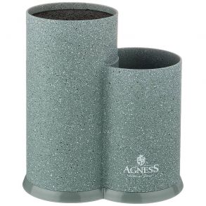 ПОДСТАВКА ДЛЯ НОЖЕЙ AGNESS "МОНБЛАН" УНИВЕРСАЛЬНАЯ,20*12*22СМ