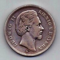5 марок 1876 Бавария Германия
