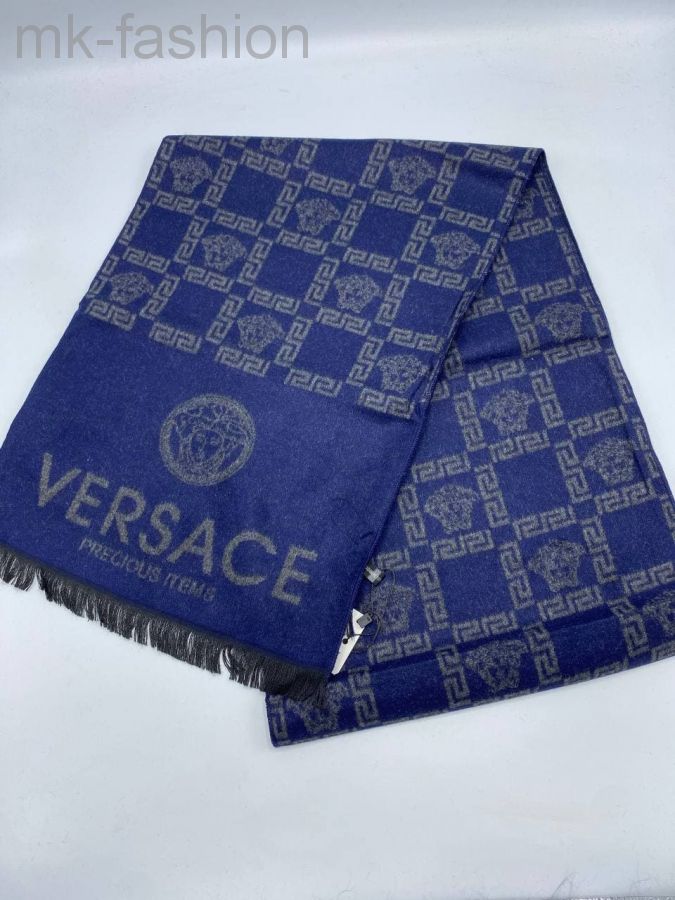 Versace шарф синий