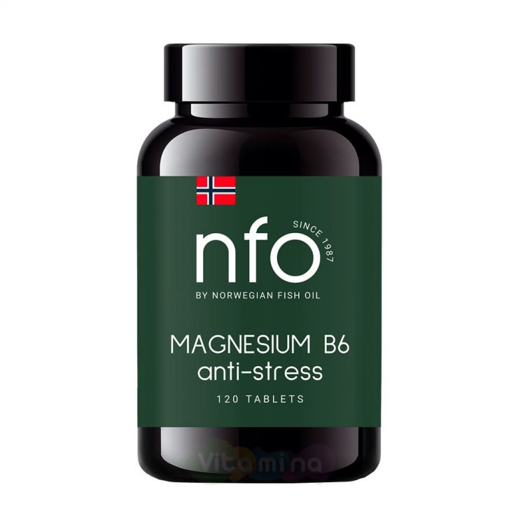 NFO Магний с Витамином В6, 120 табл.