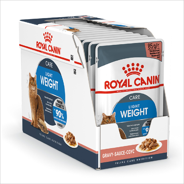 Влажный корм для кошек Royal Canin Light Weight кусочки в соусе 85гр