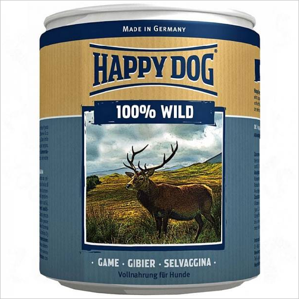 Влажный корм для собак всех пород Happy Dog с дичью