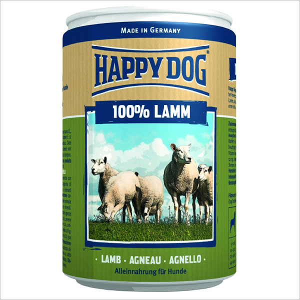 Влажный корм для собак всех пород Happy Dog с ягненком