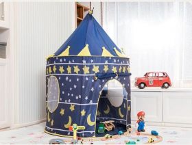 Палатка детская игровая «Замок для рыцаря» синий