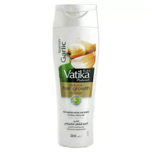 Шампунь Vatika Garlic Natural hair growth | Чеснок Для ломких и выпадающих волос | 200 мл | Dabur