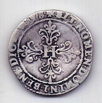 1 франк 1578 Франция Польша RR
