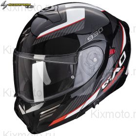 Шлем Scorpion EXO 930 Navig, Черно-серо-красный