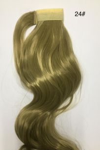 Искусственные термостойкие волосы - хвост волнистые №024 (55 см) -  90 гр.