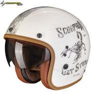 Шлем Scorpion Belfast Evo Pique, Светло-кремовый