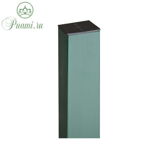 Столб 2,0м RAL 6005 (зеленый) 60х40х1,2мм без отв. под бетон цинк полимер. с заглушкой GL, шт   4699