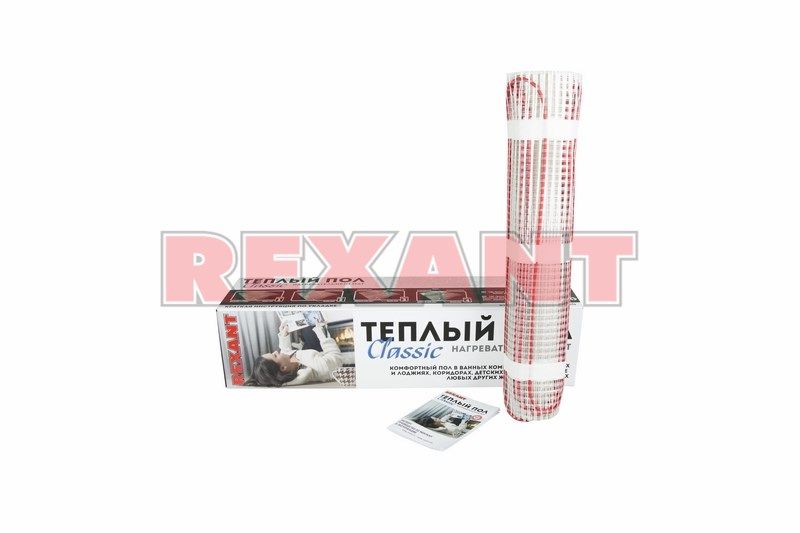 Теплый пол Rexant нагревательный мат 51-0508-2
