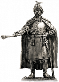 Казацкий полковник. Украина, 17 век (олово)
