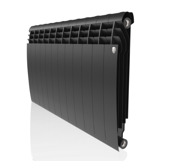 Радиатор биметаллический Royal Thermo BiLiner 500 Noir Sable – 12 секций, 21 м2, боковое подключение
