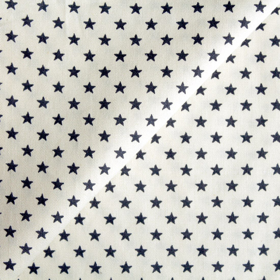 Хлопок Серые звезды на молочном 50х37 см.