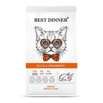 Best Dinner Adult Cat Duck & Cranberry (Бест Диннер для кошек Утка + Клюква)