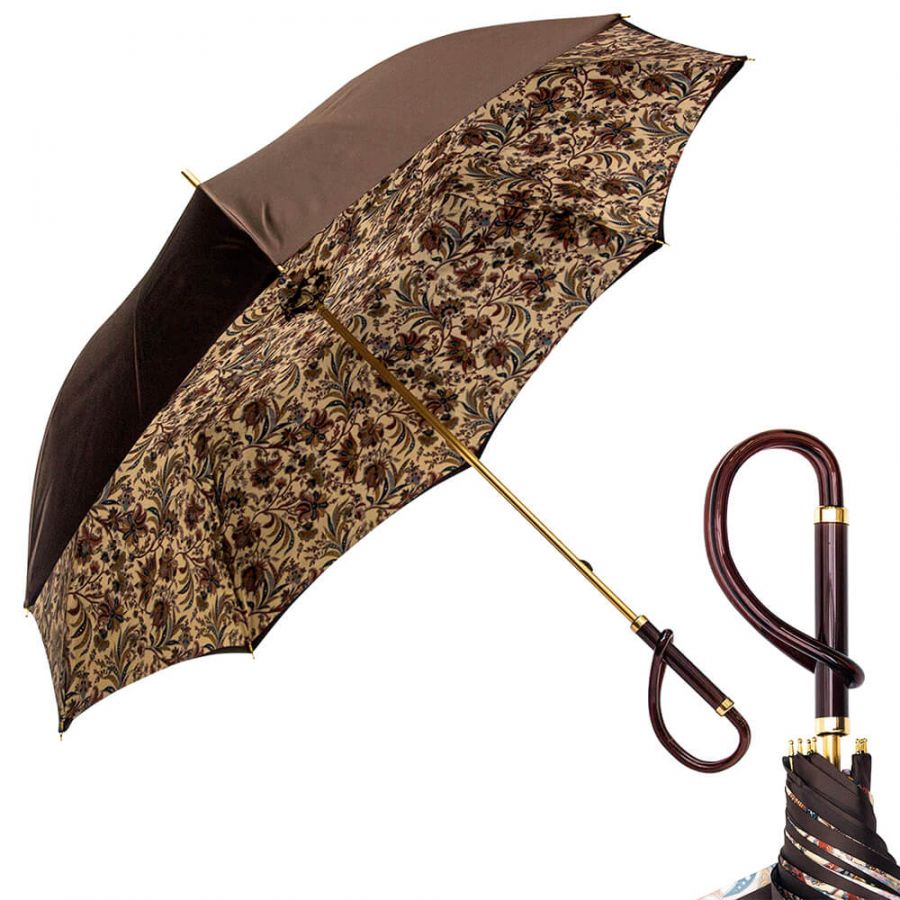 Зонт-трость Pasotti Marrone Fern Pastica