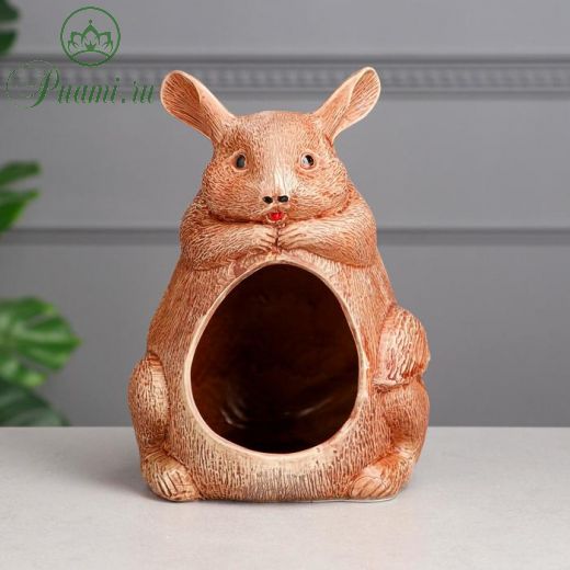 Ванна для шиншилл, коричневая, 24 см