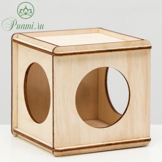 Домик "Куб" для грызунов 10 х 10 х 9 см