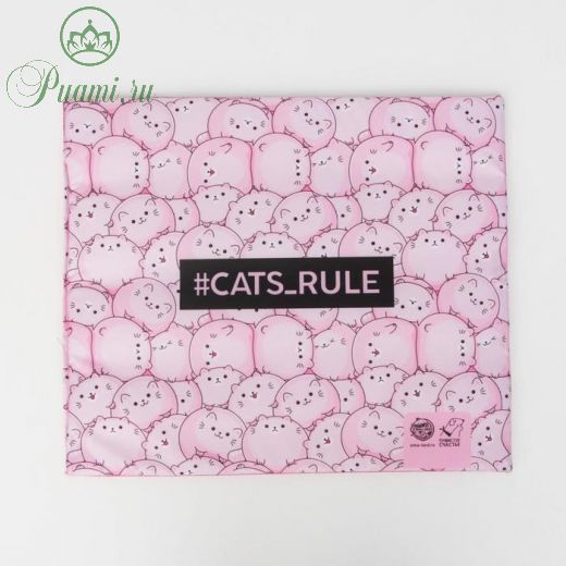 Текстильный матрасик 40х34 см Cats rule