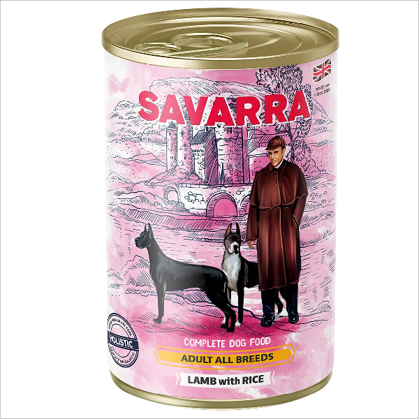 Влажный корм для собак SAVARRA с ягненком и рисом