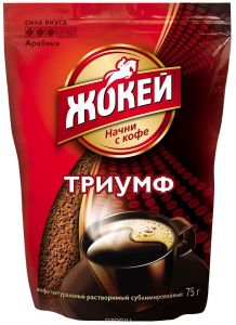 Кофе растворимый ЖОКЕЙ Триумф 75г сублимированный м/у