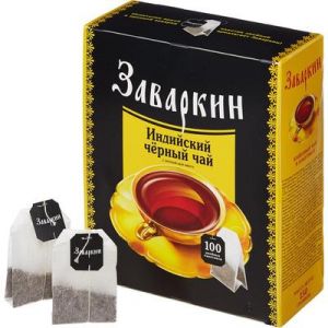Чай черный в пакетиках ЛИСМА 100*1г Заваркин