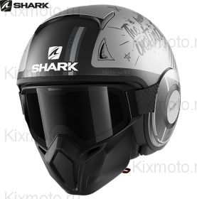 Шлем Shark Street Drak Tribute, Черный матовый серый