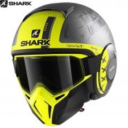 Шлем Shark Street Drak Tribute, Черный матовый с желтым