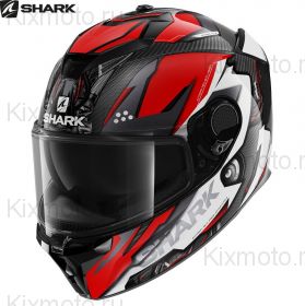 Шлем Shark Spartan GT Carbon Urikan, Красно-белый