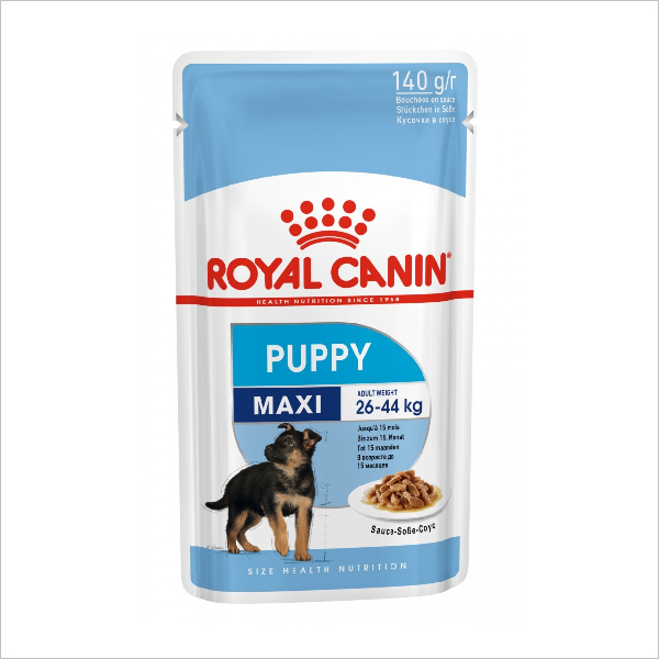 Влажный корм для щенков крупных пород Royal Canin Puppy Maxi кусочки в соусе