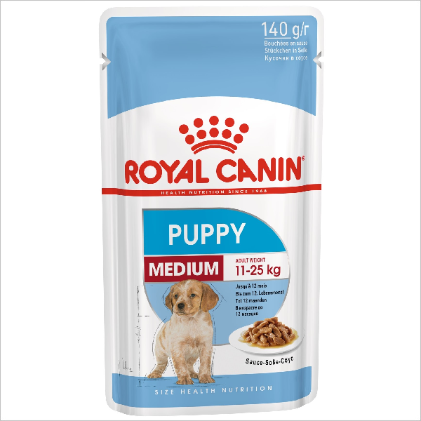 Влажный корм для щенков средних пород Royal Canin Puppy Medium кусочки в соусе