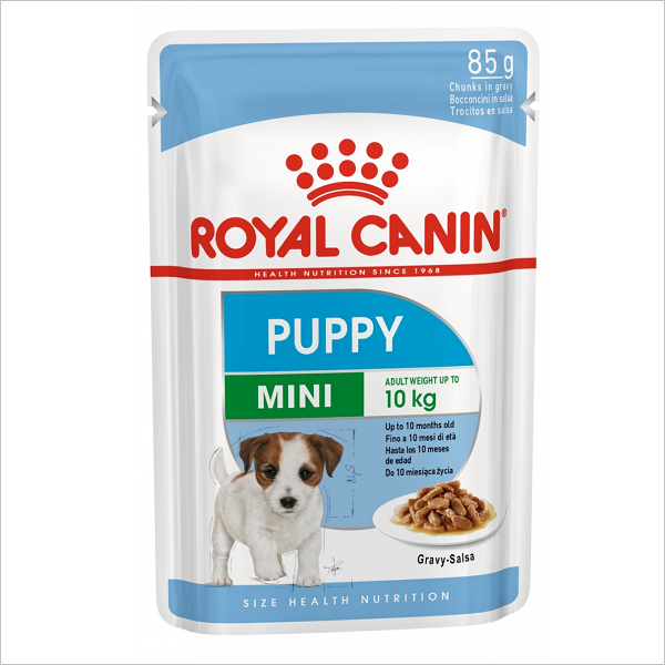 Влажный корм для щенков малых пород Royal Canin Puppy Mini кусочки в соусе