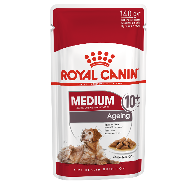 Влажный корм для собак средних пород Royal Canin Medium Ageing 10+ кусочки в соусе