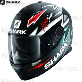 Шлем Shark Spartan 1.2 Adrian Parassol, Черно-серебристо-красный
