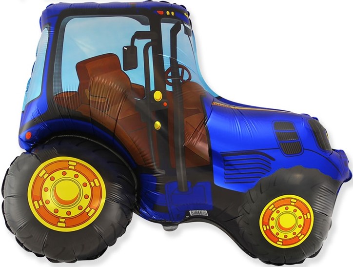 Фигура (37''/94 см) Трактор, Синий