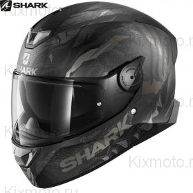 Шлем Shark SKWAL 2 Iker Lecuona, Чернo-антрацитово-серебряный