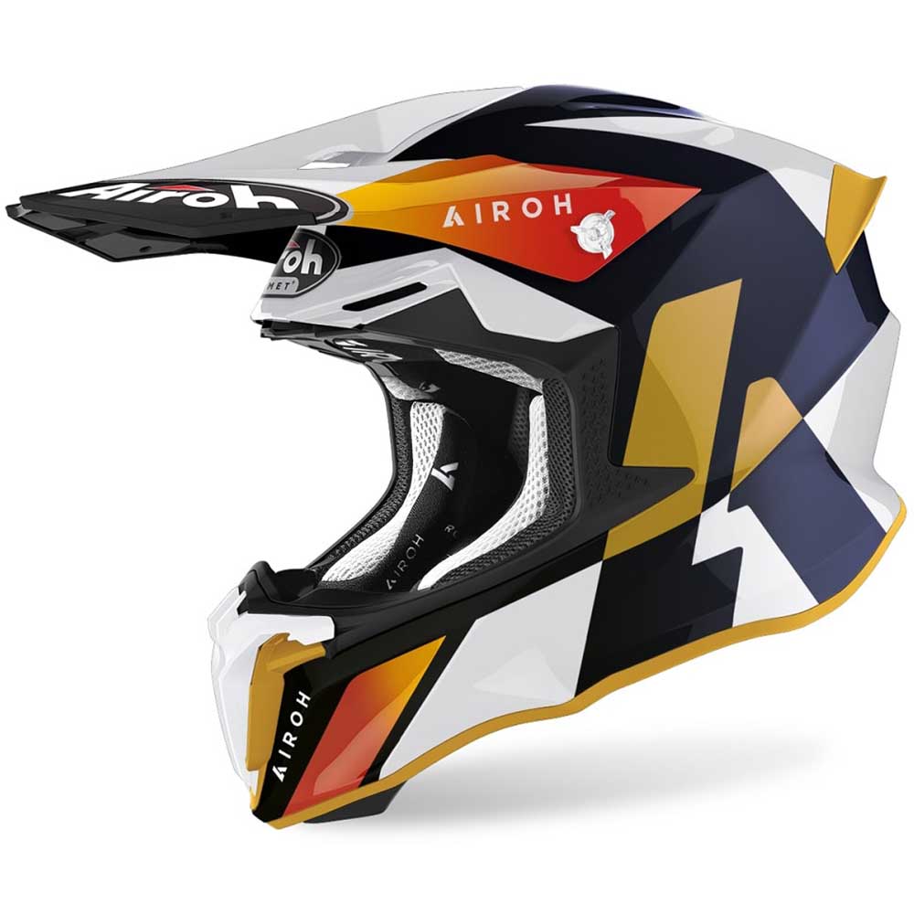 Airoh Twist 2.0 Lift White/Blue Gloss шлем внедорожный