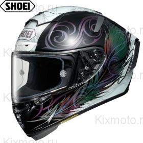 Шлем Shoei X-Spirit 3 Kujaku, Черно-белый