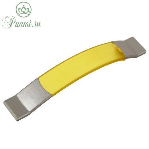 Ручка скоба PLASTIC 005, пластиковая, м/о 96 мм, желтая