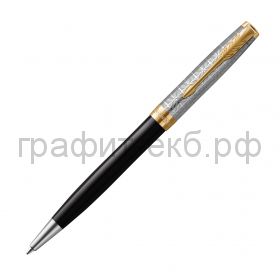 Ручка шариковая Parker Sonnet Premium Metal Black GT К537 2119787