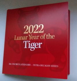 Год Тигра 2022 Австралия 50 центов 2021 UNC в буклете