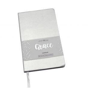 Книга для записей Grace, А5, 80 листов, серебряный дождь