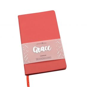 Книга для записей Grace, А5, 80 листов, коралловый